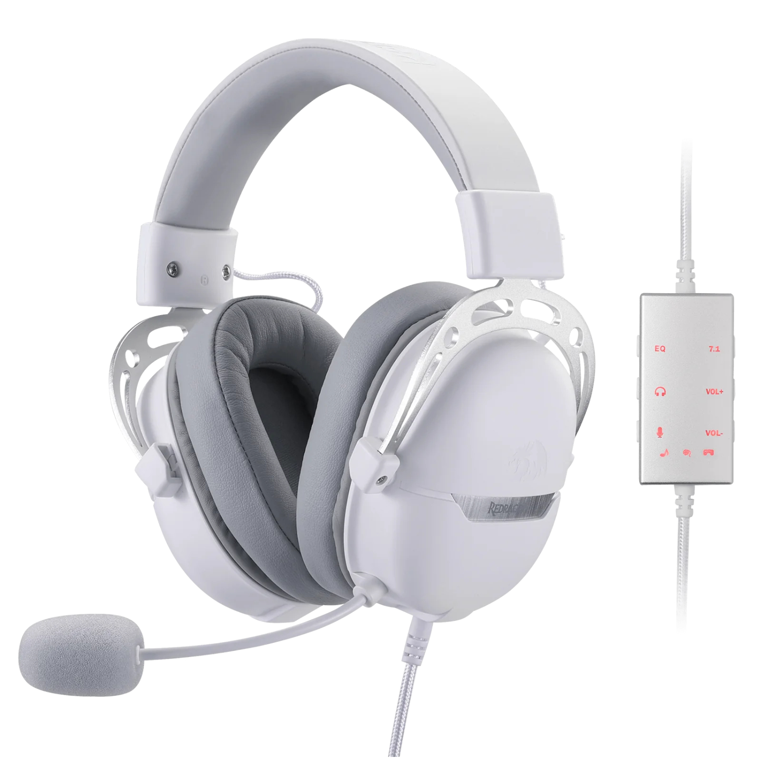 RD-H376WG_REDRAGON-OVER-EAR-AURORA-WH_wr_01 REDRAGON Over-Ear AURORA Gaming Headset - White
