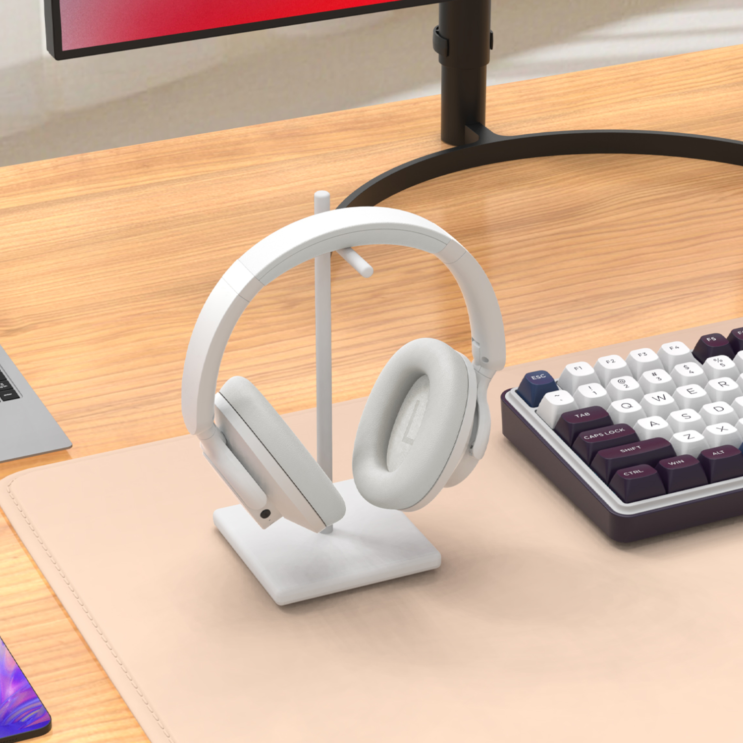 RD-H610G_Redragon-H610-VIBECORE-ANC-Bluetooth-Wireless-Over-ear-Headphones-–-White_wr_09a Redragon H610 VIBECORE ANC Bluetooth Wireless Over-ear Headphones – White