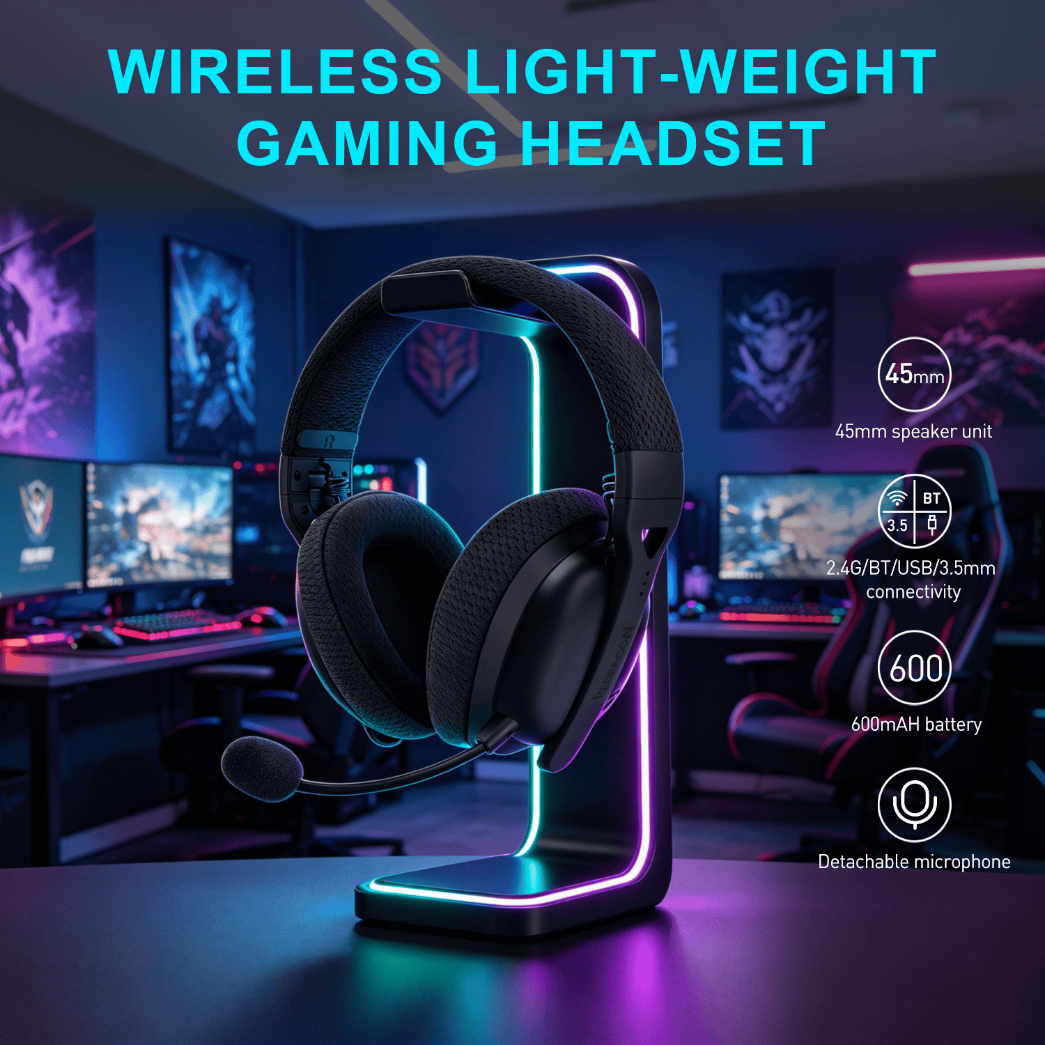 RD-H819_Redragon_H819_QUAD_AIR_Wireless_Gaming_H_wr_08-1 Redragon H819 QUAD AIR Wireless Gaming Headset - Black