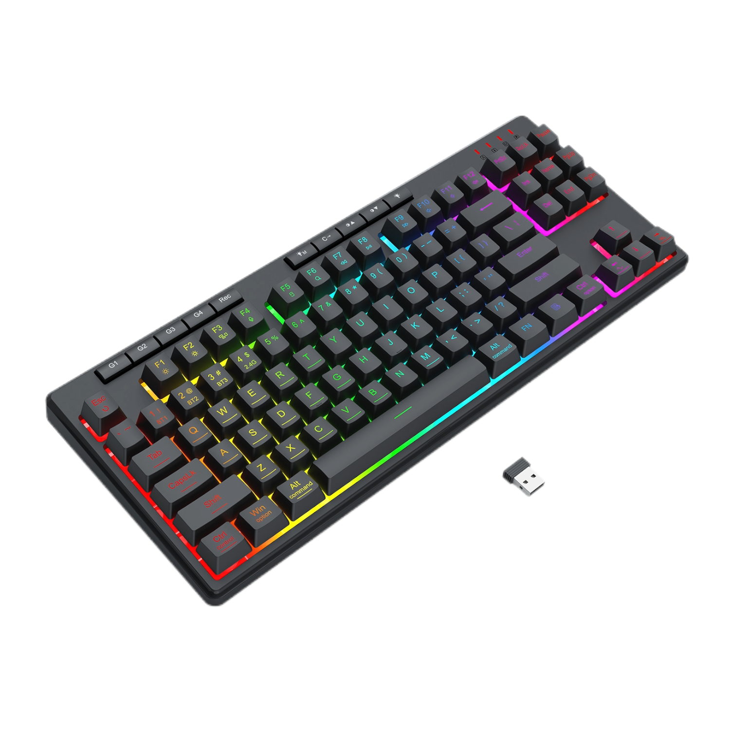 RD-K516RGB-PRO_Redragon-KB-Shiva-Pro-WRS-Black_04 Redragon SHIVA PRO Wireless keyboard - Black
