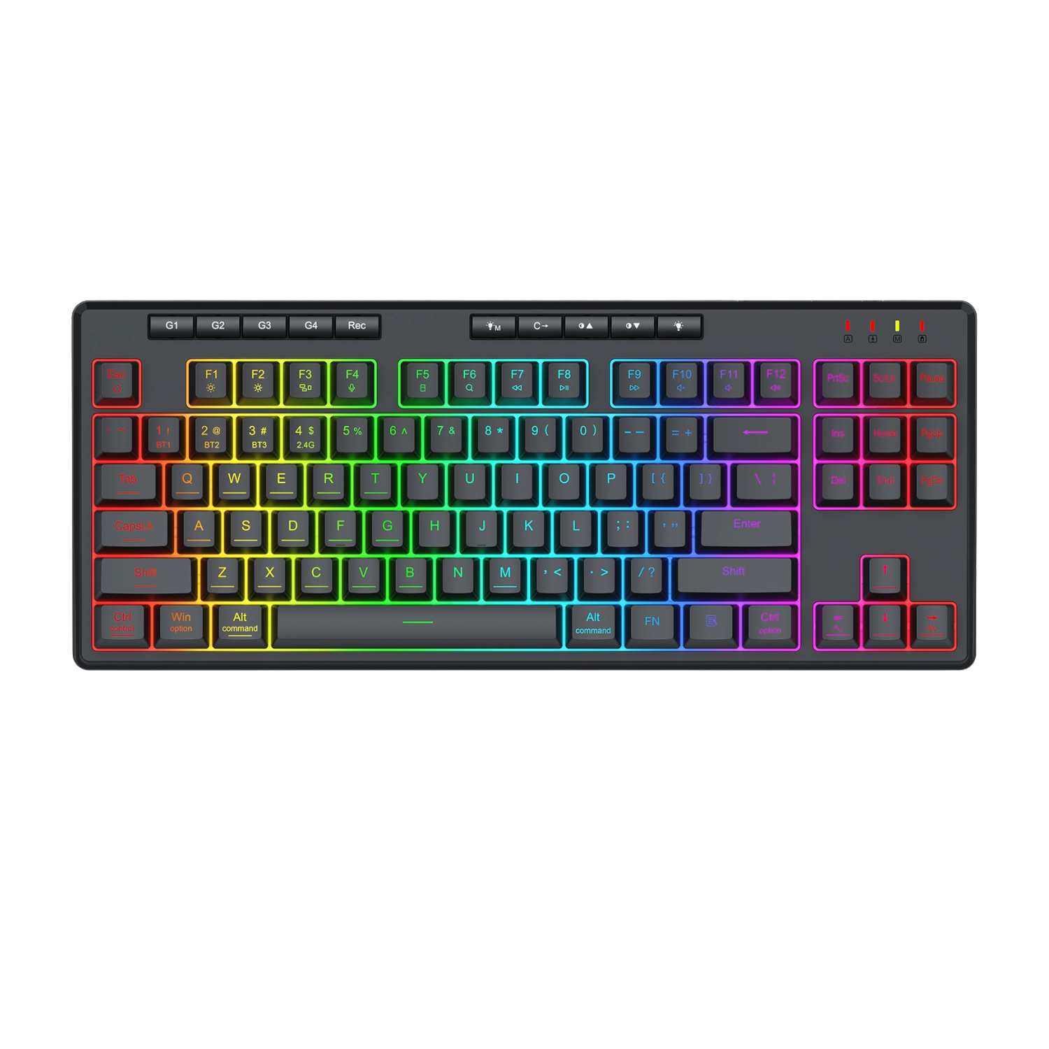 RD-K516RGB-PRO_Redragon-KB-Shiva-Pro-WRS-Black_Main Redragon SHIVA PRO Wireless keyboard - Black