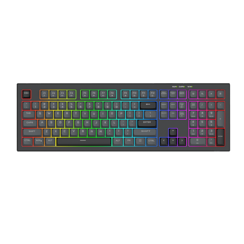 RD-K518-RGB-GB_wr_01 REDRAGON CRUX Membrane Gaming Keyboard - Black