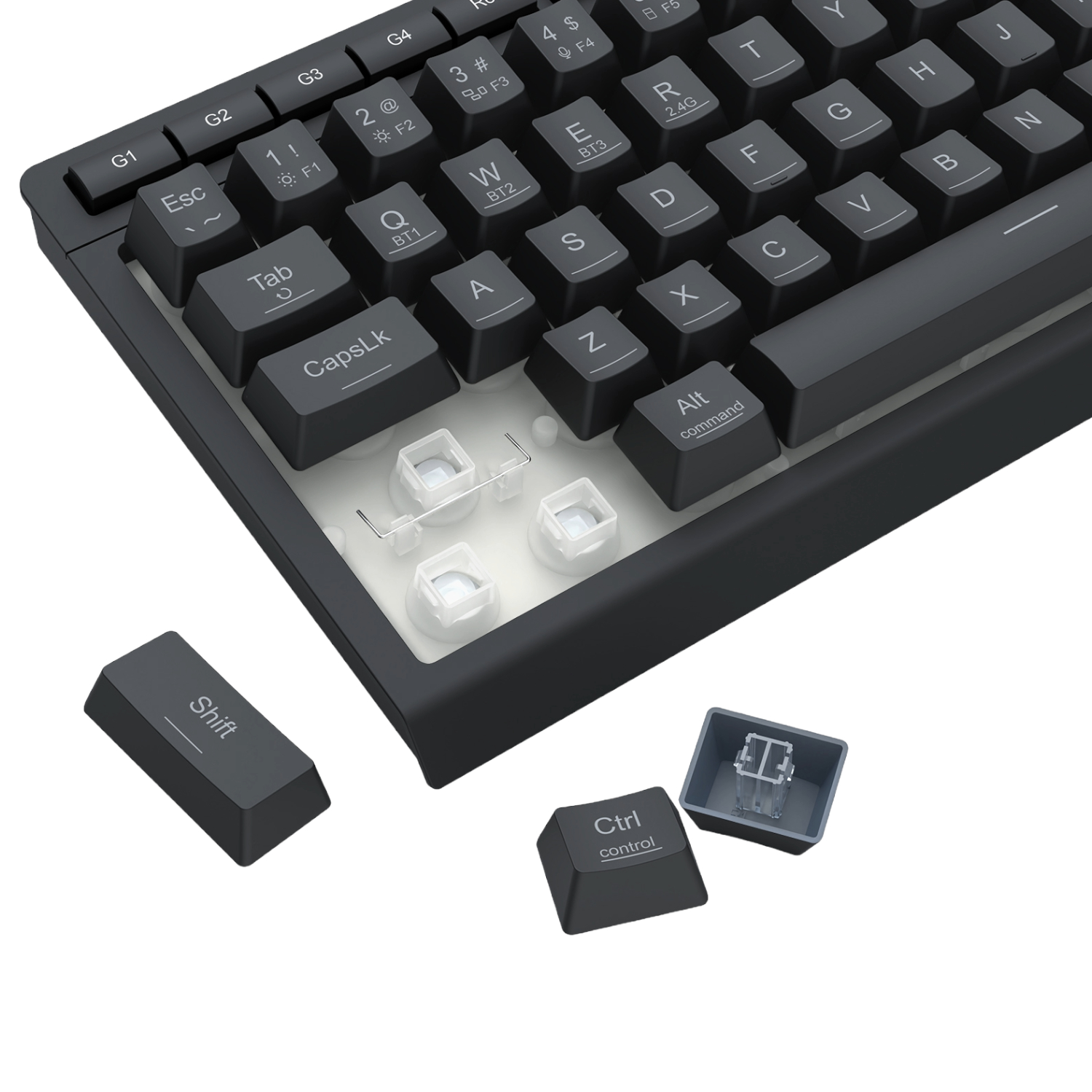 Redragon SHIVA K522 PRO RGB Wireless Gaming Keyboard- Black