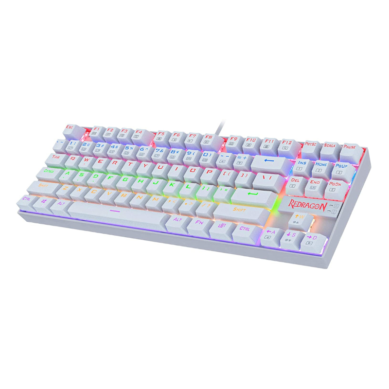 RD-K552W-RGB_wr_02 REDRAGON KUMARA Mechanical 87 Key|RGB Backlit Gaming Keyboard - White