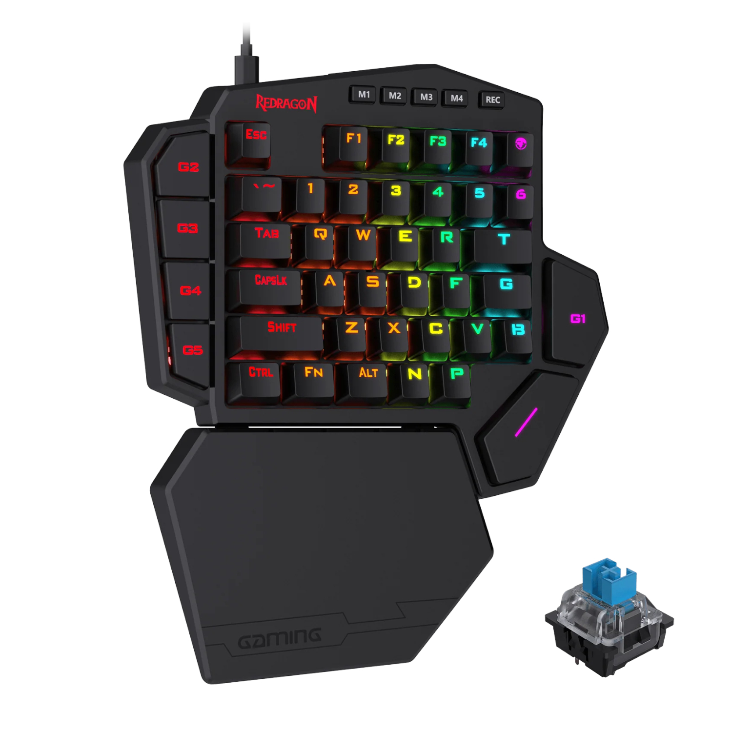 RD-K585RGB-PRO-B_Redragon-K585-DITI-ELITE-PRO-RGB-40-Wireless-Mechanical-Gaming-Keyboard-Blue-Switches_wr_01a Redragon K585 DITI ELITE PRO RGB 40% Wireless Mechanical Gaming Keyboard - Blue Switches