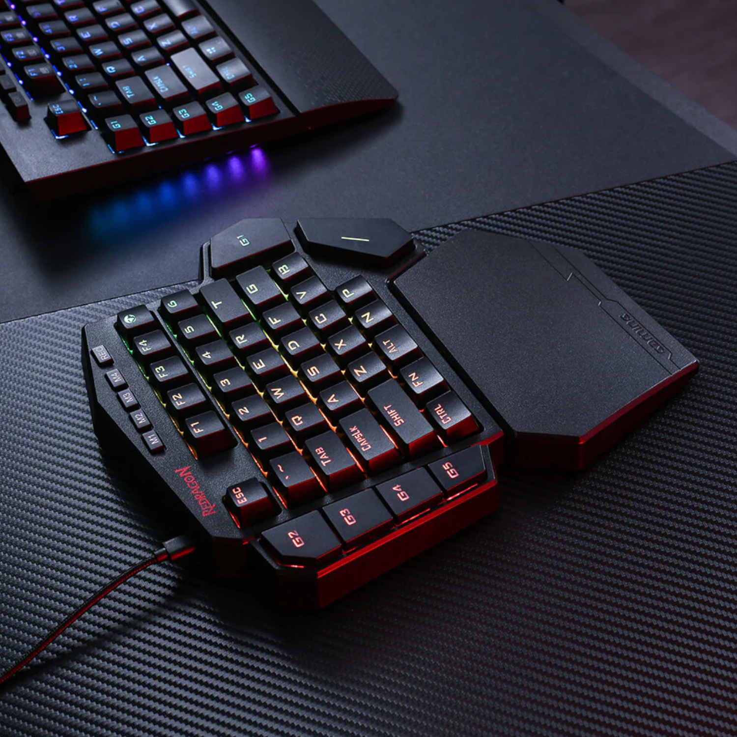 RD-K585RGB-PRO-B_Redragon-K585-DITI-ELITE-PRO-RGB-40-Wireless-Mechanical-Gaming-Keyboard-Blue-Switches_wr_04a Redragon K585 DITI ELITE PRO RGB 40% Wireless Mechanical Gaming Keyboard - Blue Switches