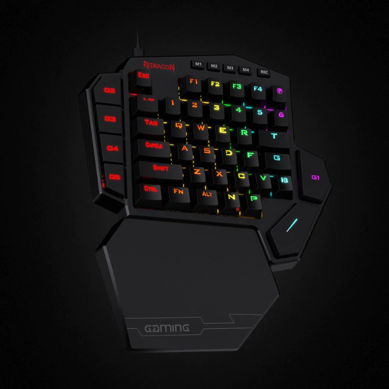 RD-K585RGB-PRO_wr_03 REDRAGON Diti Elite Pro One-Handed RGB Wireless Mechanical Gaming Keyboard - Black