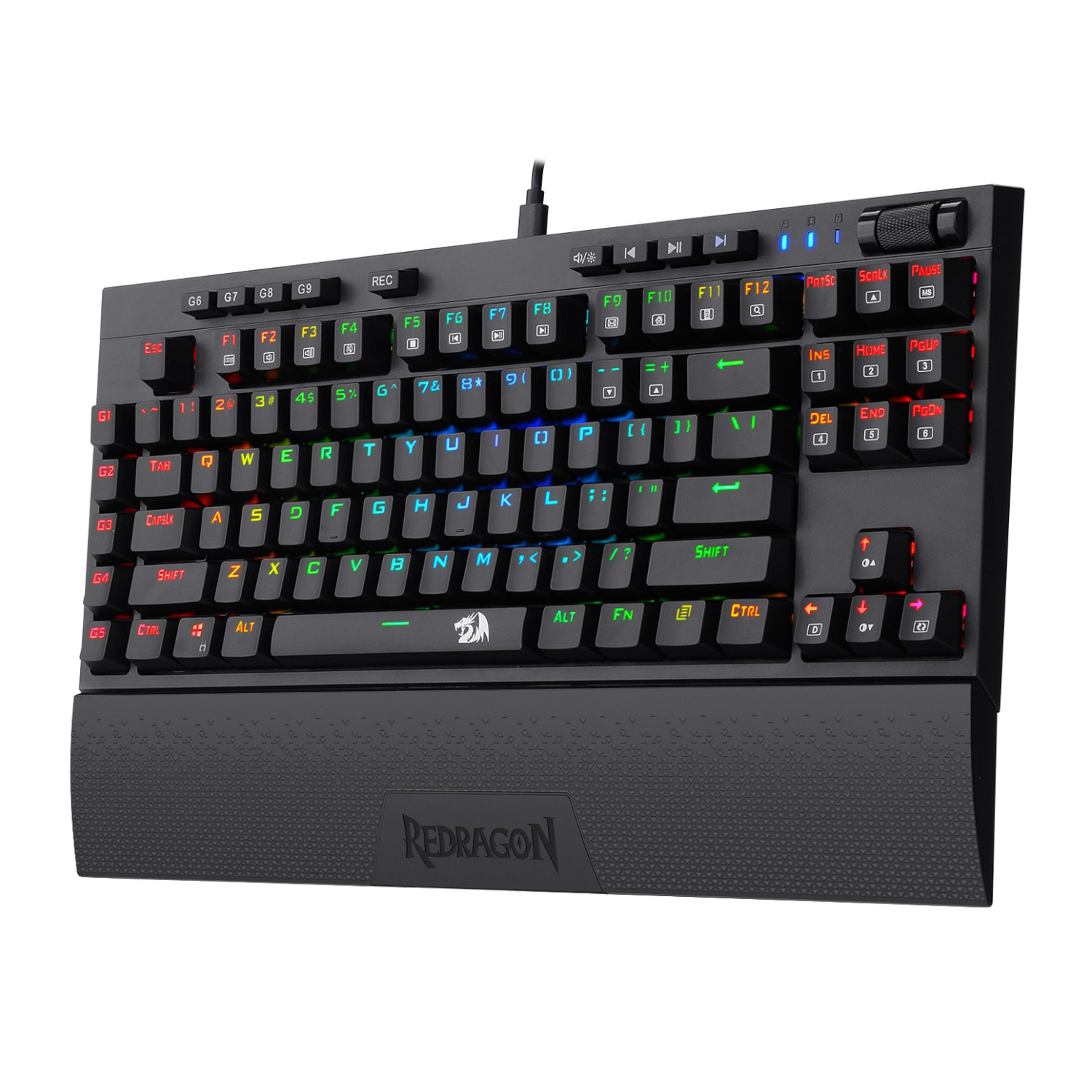RD-K588RGB_Redragon-K588-RGB-Pro-BROADSWORD-TKL-Mechanical-Wired-Gaming-Keyboard-Black_wr_02a Redragon K588 RGB Pro BROADSWORD TKL Mechanical Wired Gaming Keyboard - Black