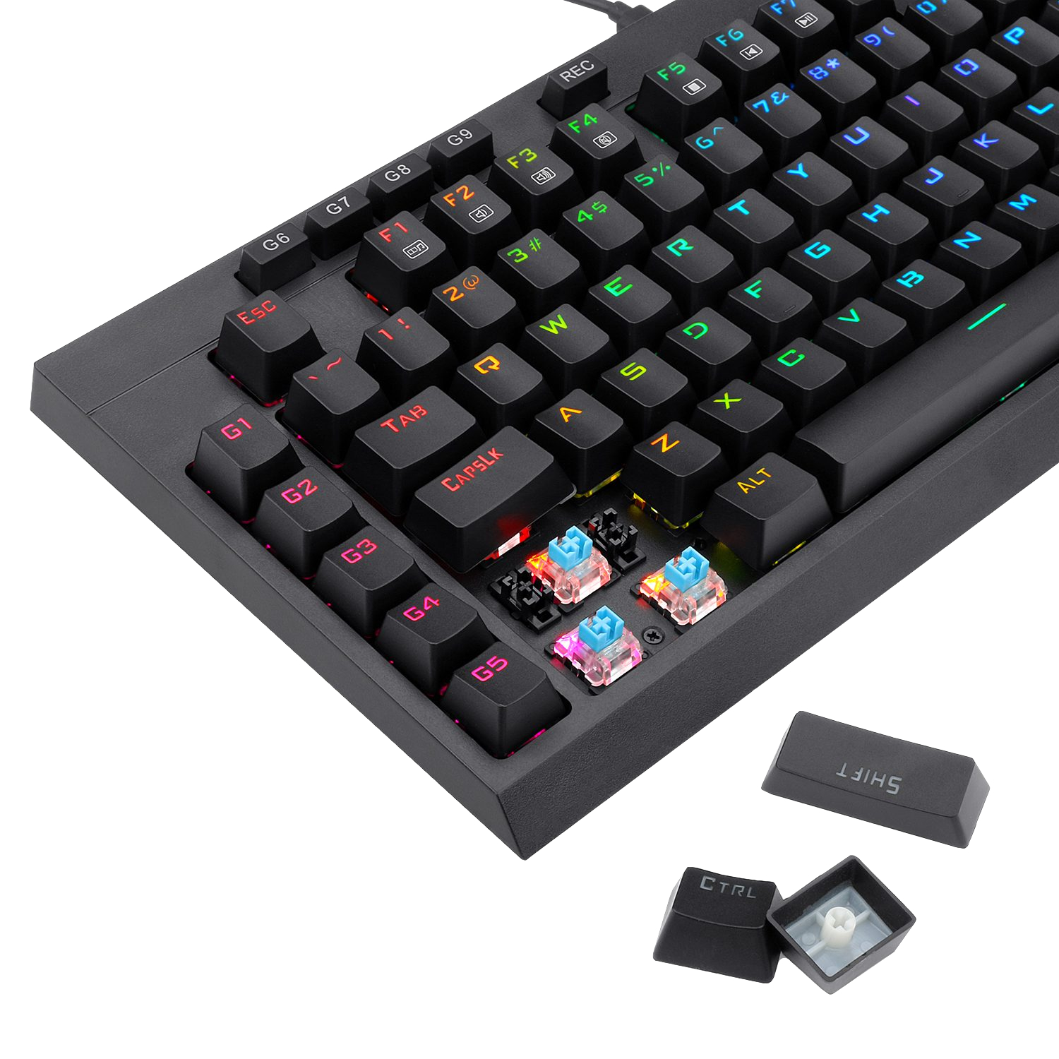 RD-K588RGB_Redragon-K588-RGB-Pro-BROADSWORD-TKL-Mechanical-Wired-Gaming-Keyboard-Black_wr_06a Redragon K588 RGB Pro BROADSWORD TKL Mechanical Wired Gaming Keyboard - Black