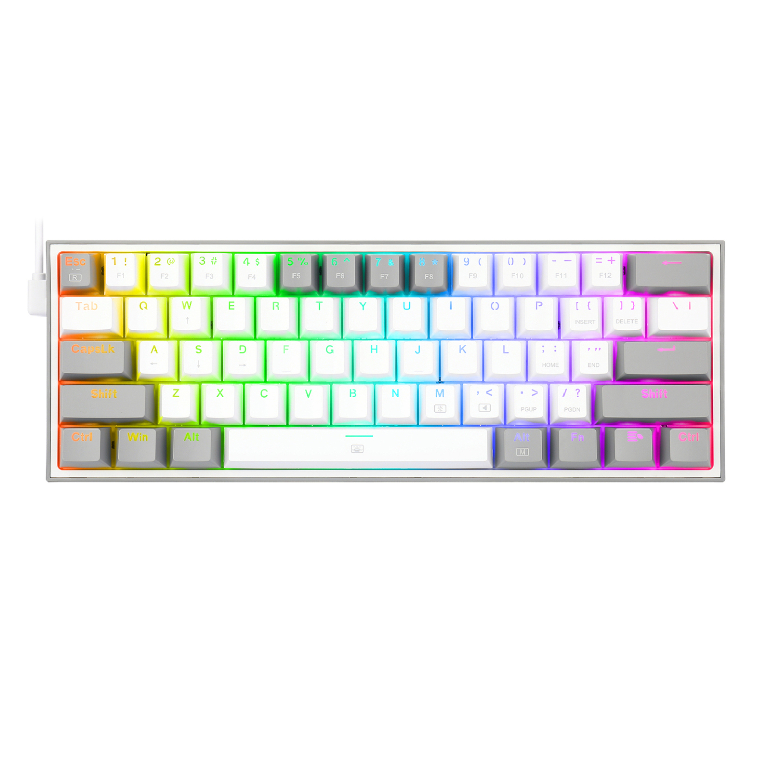 RD-K617-RGB-WG_Redragon-K617-FIZZ-60-Wired-RGB-Gaming-Keyboard-White-Grey_wr_01 Redragon K617 FIZZ 60% Wired RGB Gaming Keyboard - White/Grey