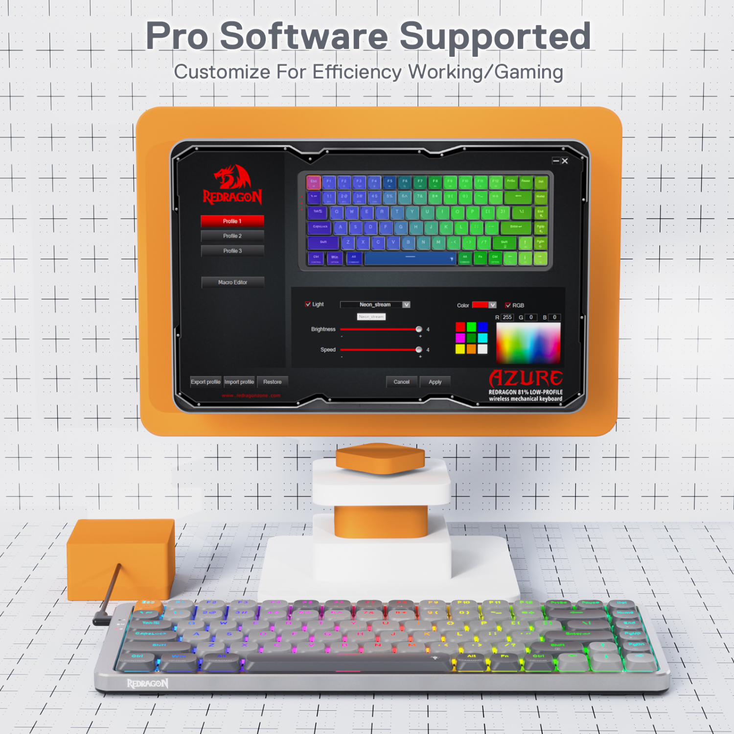 RD-K652GG-RGB-PRO_Redragon-AZURE-Wireless-Mechanical-Gaming-Keyboard_wr_07a REDRAGON MECHANICAL AZURE Wireless Gaming Keyboard