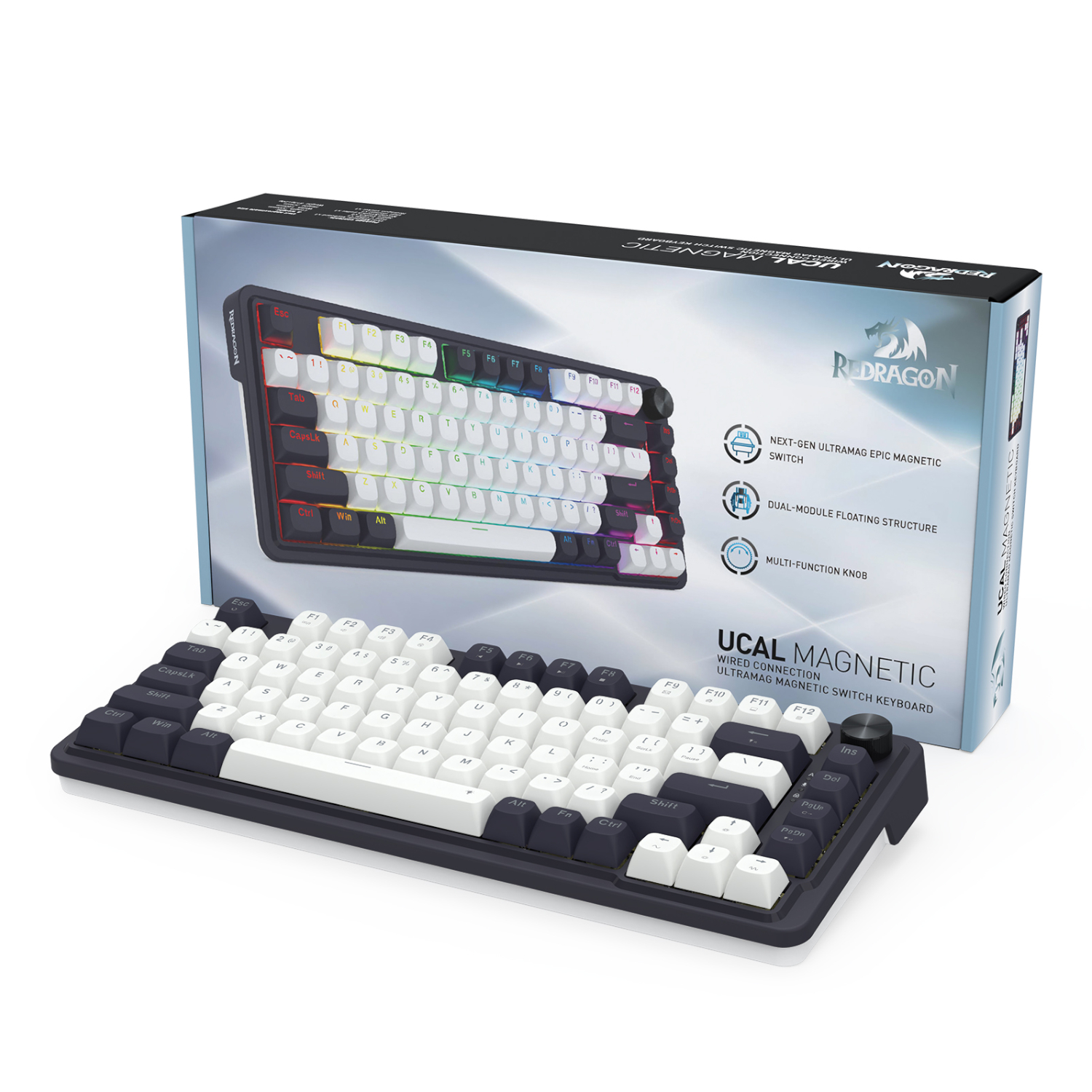 RD-K673WB-RGB-M_Redragon-K673-UCAL-75-Magnetic-Ultramag-Switch-Wired-Keyboard-Black_wr_07a Redragon K673 UCAL 75% Magnetic Ultramag Switch Wired Keyboard - Black