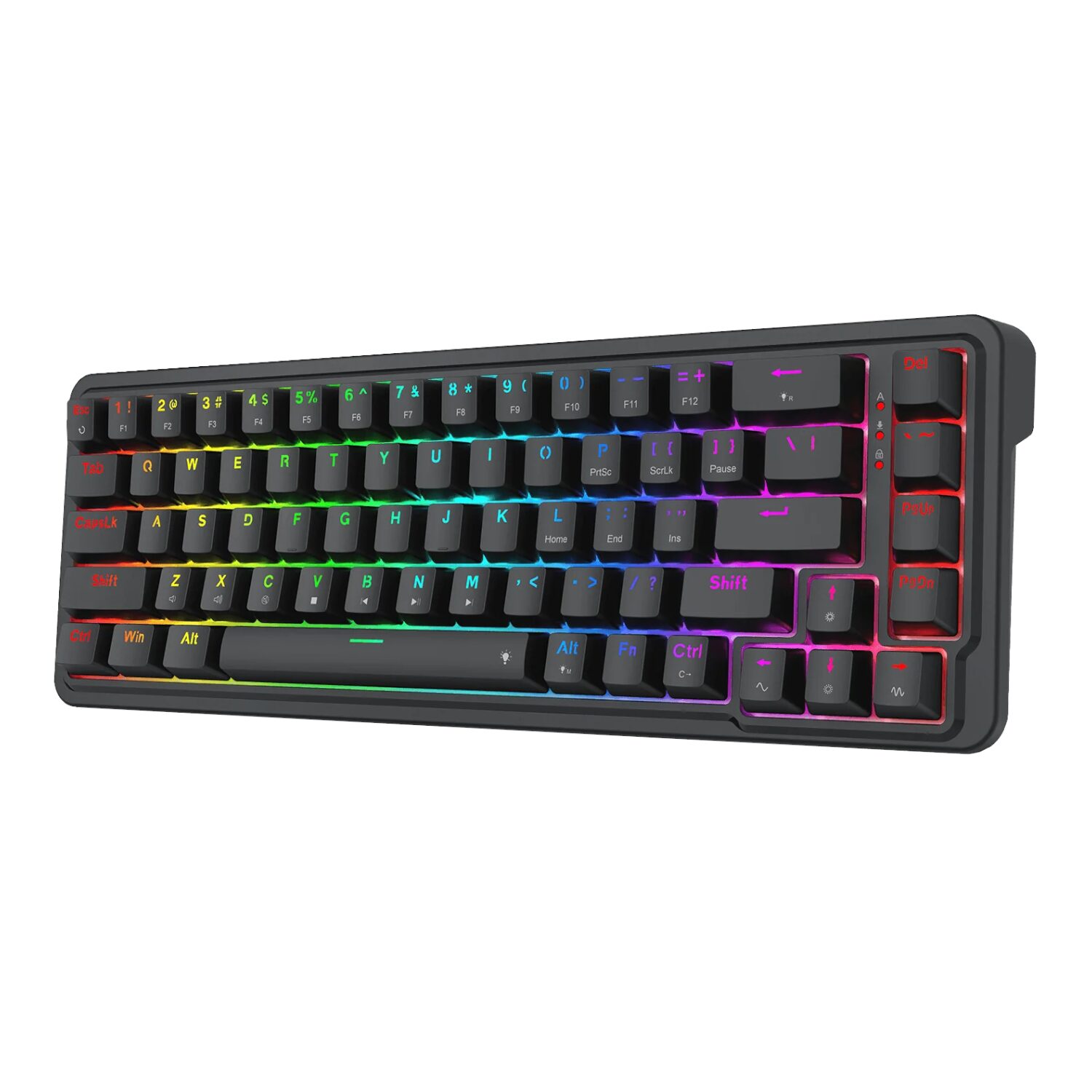 RD-K709-RGB-WR-01 Redragon NOVA K709 65% Wired Gasket RGB Gaming Keyboard - Black