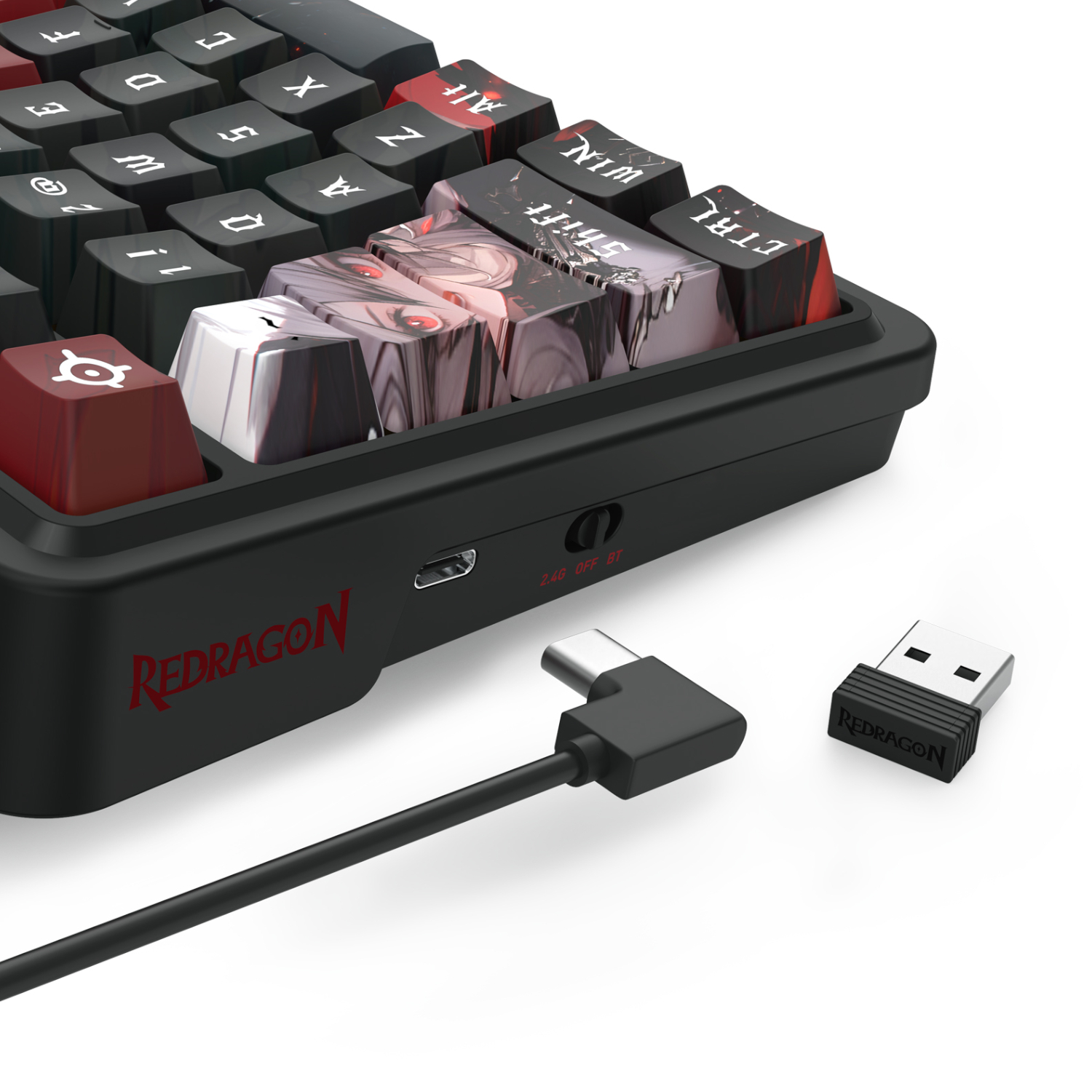 RD-K719AK-RGB-PRO_Redragon-K719AK-ARTEMIS-PRO-RGB-Wireless-LCD-Mechanical-Gaming-Keyboard-Black_wr_06a Redragon K719AK ARTEMIS PRO RGB Wireless LCD Mechanical Gaming Keyboard (Anime Edition)