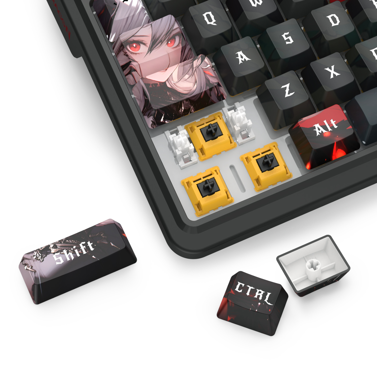RD-K719AK-RGB-PRO_Redragon-K719AK-ARTEMIS-PRO-RGB-Wireless-LCD-Mechanical-Gaming-Keyboard-Black_wr_07a Redragon K719AK ARTEMIS PRO RGB Wireless LCD Mechanical Gaming Keyboard (Anime Edition)