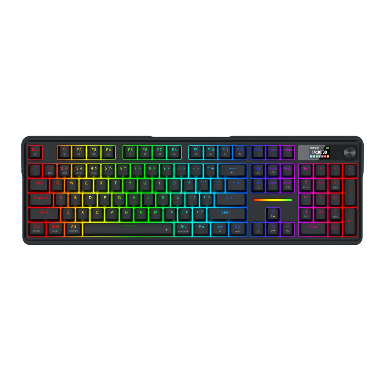 RD-K762RGB-PRO_Redragon_K762_TERRAFLARE_PRO_RGB_Wireles_wr_01 Redragon K762 TERRAFLARE PRO RGB Wireless Gasket Gaming Keyboard
