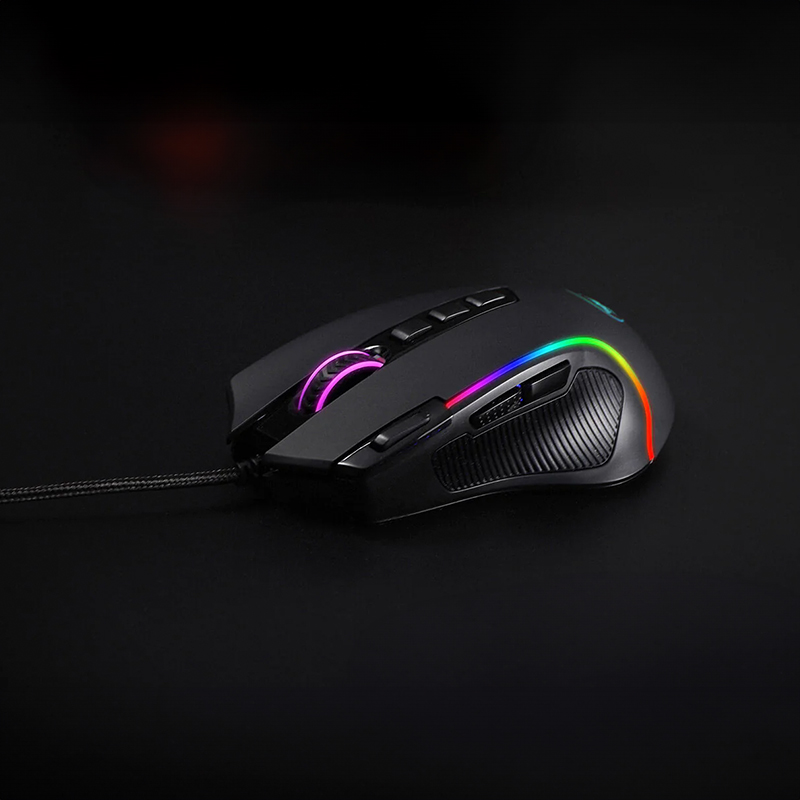 RD-M612-RGB_wr_01-1 REDRAGON PREDATOR 4000DPI RGB Ergo Gaming Mouse - Black
