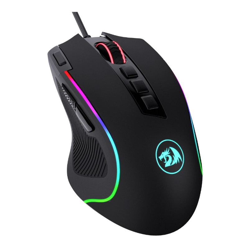 RD-M612-RGB_wr_02 REDRAGON PREDATOR 4000DPI RGB Ergo Gaming Mouse - Black
