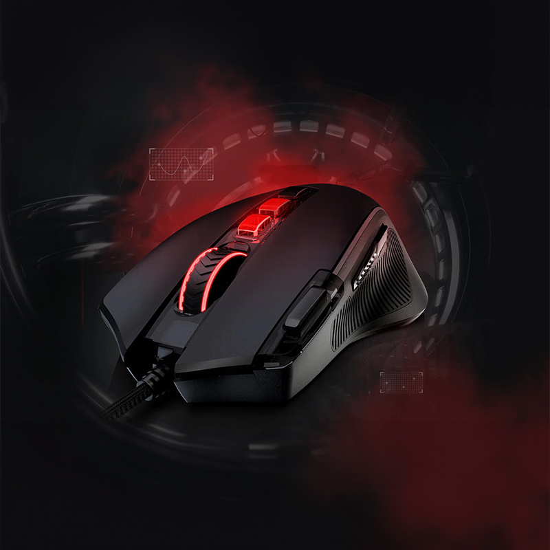 RD-M612-RGB_wr_04-1 REDRAGON PREDATOR 4000DPI RGB Ergo Gaming Mouse - Black