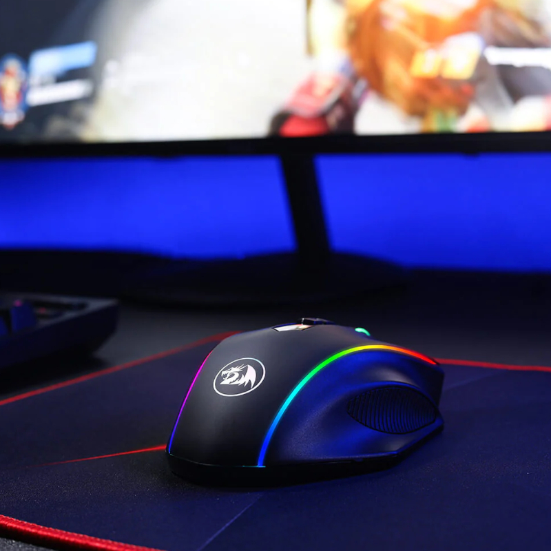 RD-M686RGB_wr_05 REDRAGON VAMPIRE ELITE Wireless 16000DPI|8 Button|Ergonomic Design|P3335 Optical Sensor|Type-C Cable|RGB Backlit Gaming Mouse - Black