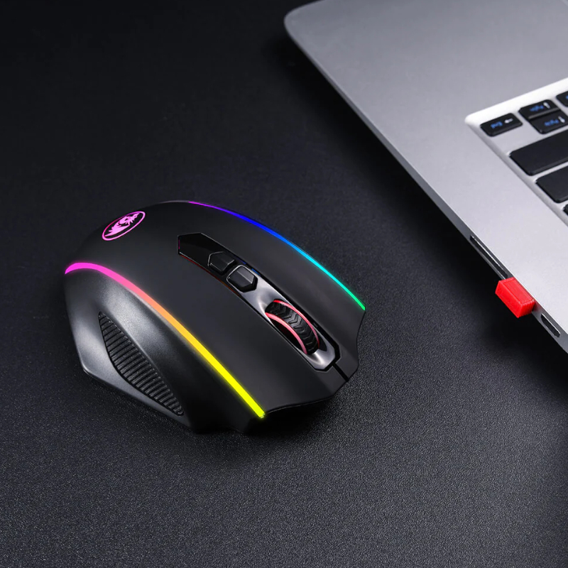 RD-M686RGB_wr_06 REDRAGON VAMPIRE ELITE Wireless 16000DPI|8 Button|Ergonomic Design|P3335 Optical Sensor|Type-C Cable|RGB Backlit Gaming Mouse - Black