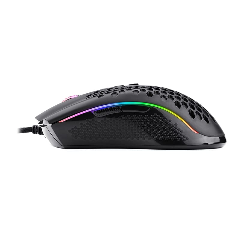 RD-M808-RGB_wr_04 REDRAGON STORM 12400DPI 7 Buttons|Ergonomic Design|P3327 Optical Sensor|Lightweight Body|RGB Backlit gaming Mouse - Black