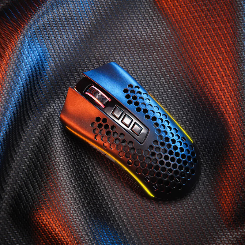 RD-M808-RGB_wr_05 REDRAGON STORM 12400DPI 7 Buttons|Ergonomic Design|P3327 Optical Sensor|Lightweight Body|RGB Backlit gaming Mouse - Black