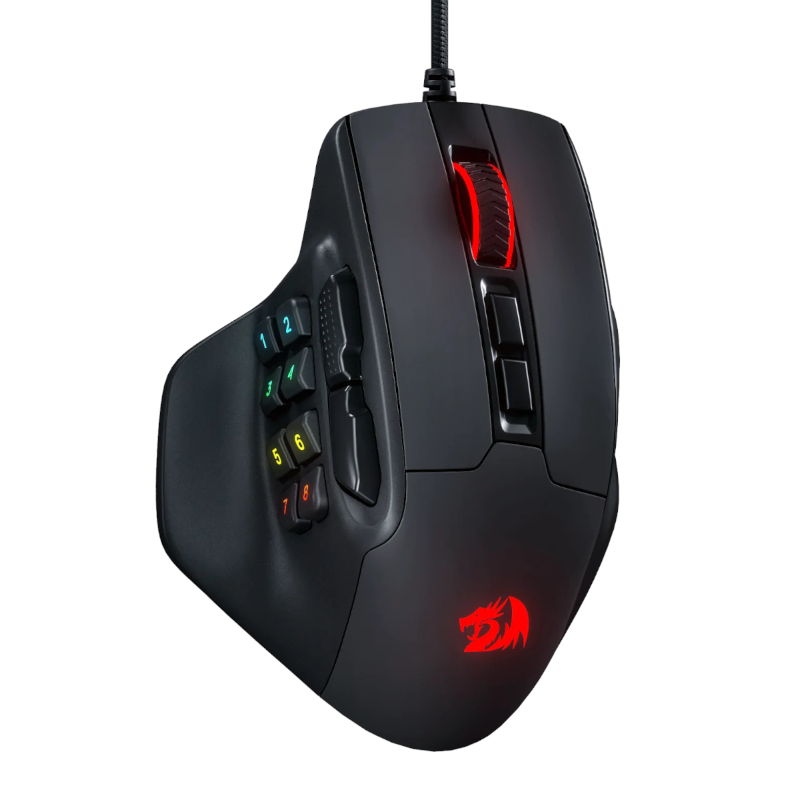 RD-M811-RGB_wr_01 REDRAGON Aatrox 6200DP RGB MMO Gaming Mouse - Black