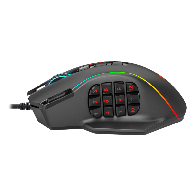 RD-M901-K-2_wr_05 REDRAGON PERDICTION 4 12400DPI RGB MMO Ergo Gaming Mouse - Black