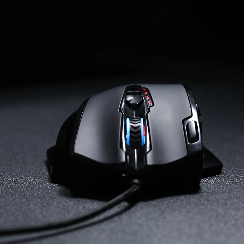 RD-M908_wr_10a REDRAGON IMPACT 12400DPI MMO Gaming Mouse - Black
