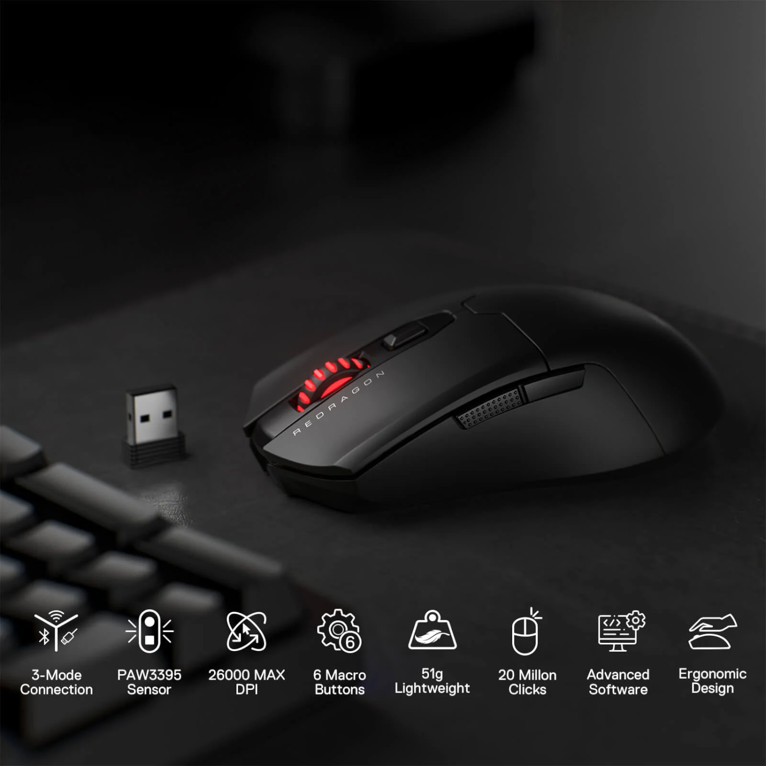 RD-M995-PRO_Redragon-FYZU-M995-PRO-Wireless-Gaming-Mouse-Black_wr_05a Redragon FYZU M995 PRO Wireless Gaming Mouse - Black