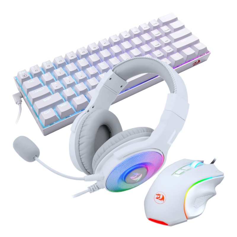 RD-S129W_wr_03 REDRAGON 3IN1 MS|HS|KB WIRED COMBO - WHITE