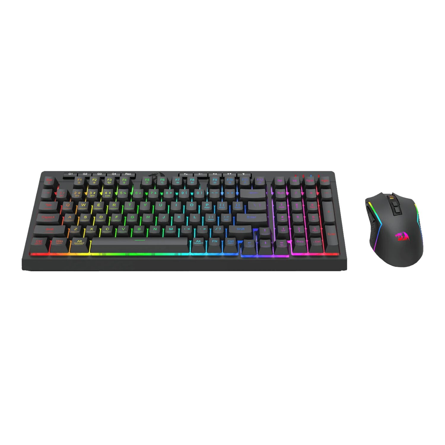 RD-S142-WR-04 Redragon RYLO PRO S142 Tri-Mode RGB Gaming Keyboard and Mouse Combo