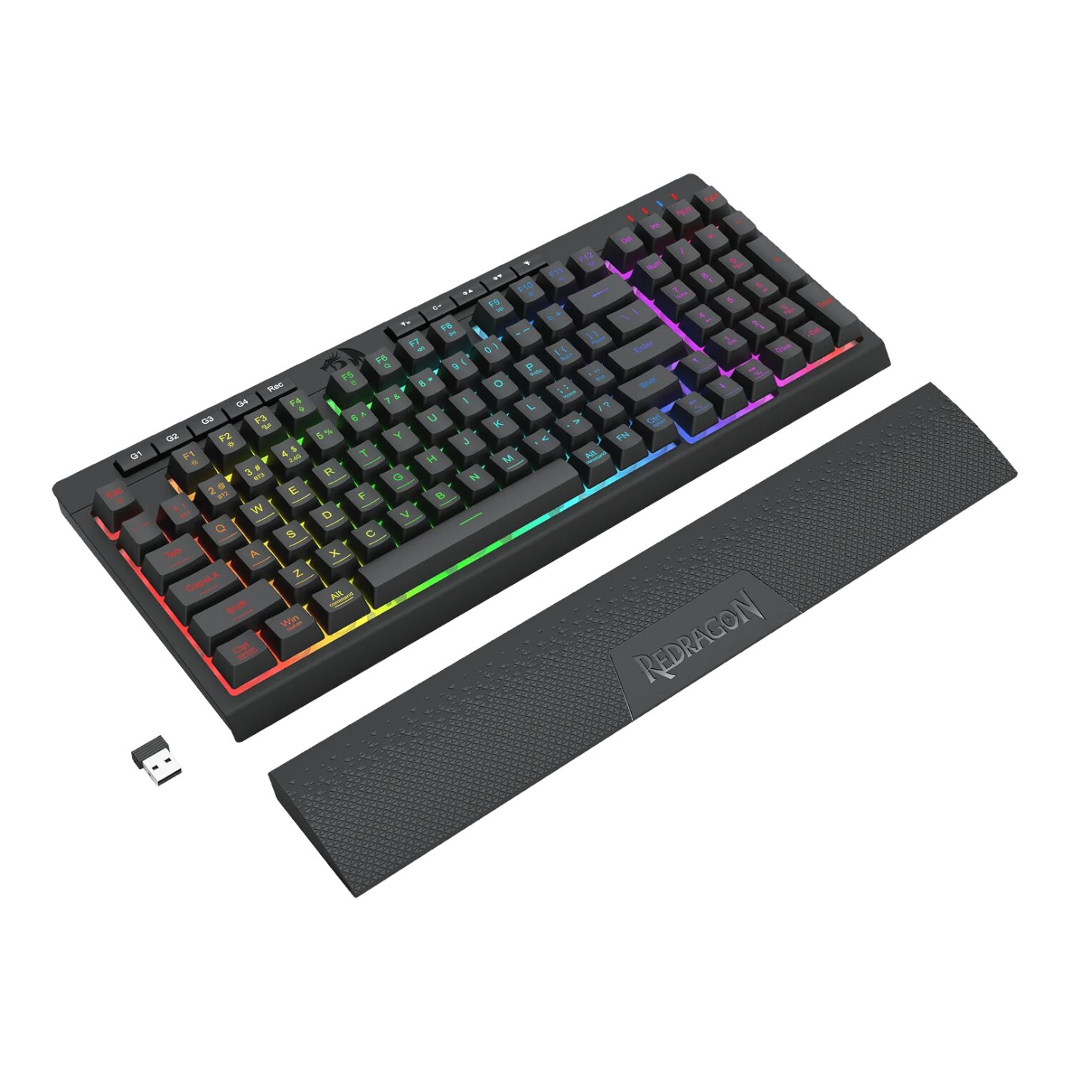 RD-S142-WR-07 Redragon RYLO PRO S142 Tri-Mode RGB Gaming Keyboard and Mouse Combo