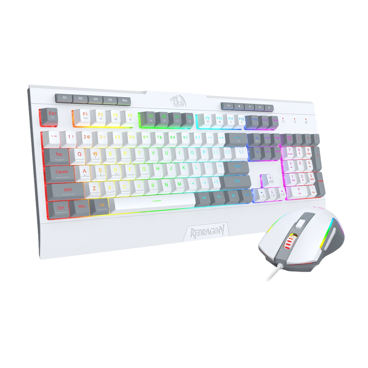 RD-S151W_Redragon-S151-Wired-RGB-Gaming-Kbrd-Mse-Combo-Wht-Gry_wr02 Redragon S151 Wired RGB Gaming Keyboard and Mouse Combo - White and Grey