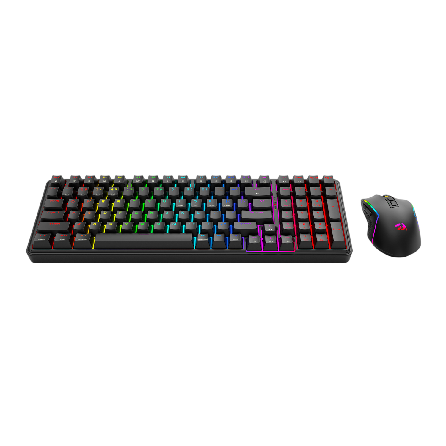 RD-S162_Redragon-S162-2-in-1-RGB-Wireless-Keyboard-and-Mouse-Gaming-Combo-Black_wr_03a Redragon S162 RGB 3-Mode Wireless Mechanical Gaming Keyboard and Mouse Combo - Black
