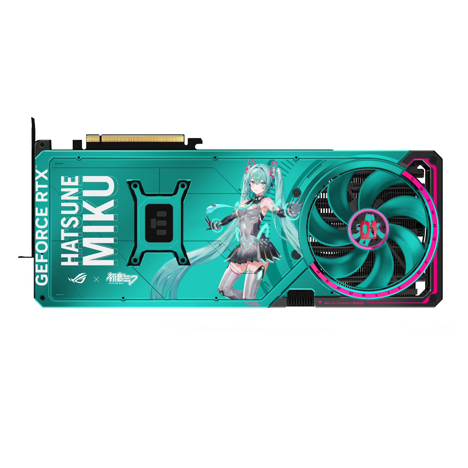 ROG-ASTRAL-RTX5080-O16G-M_Asus-ROG-Astral-GeForce-RTX-5080-16GB-GDDR7-OC-Hatsune-Miku-Graphics-Card_wr_05a Asus ROG Astral GeForce RTX 5080 16GB GDDR7 OC Hatsune Miku Graphics Card
