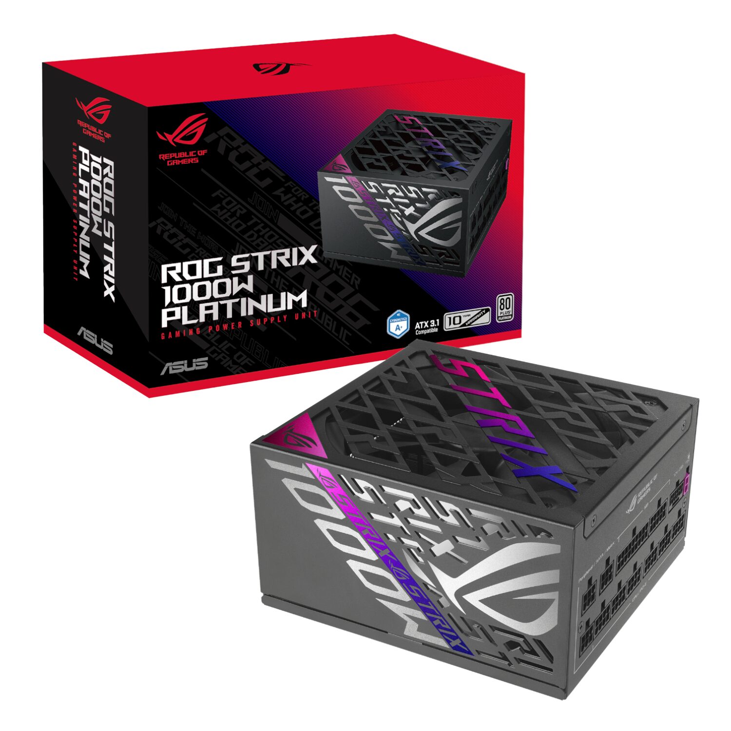 ROG-STRIX-1000P-GAMING_ASUS_ROG_STRIX_1000W_80_PLUS_Platinum_AT_wr_01 ASUS ROG STRIX 1000W 80 PLUS Platinum ATX 3.1 Fully-Modular Power Supply
