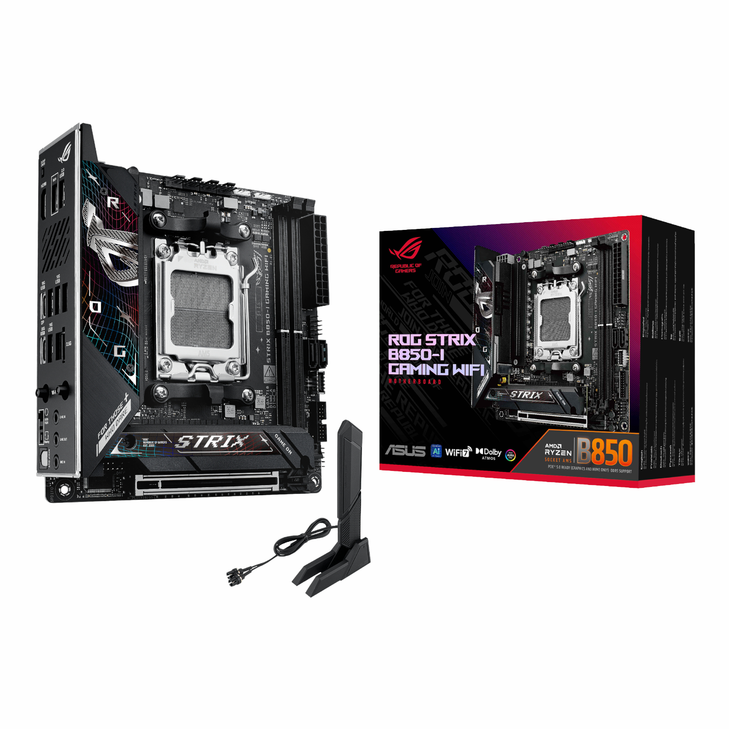 ROG-STRIX-B850-I-GAMING_Asus-ROG-Strix-B850-I-Gaming-WiFi-AM5-Mini-ITX-Gaming-Motherboard_wr_01a Asus ROG Strix B850-I Gaming WiFi AM5 Mini-ITX Gaming Motherboard