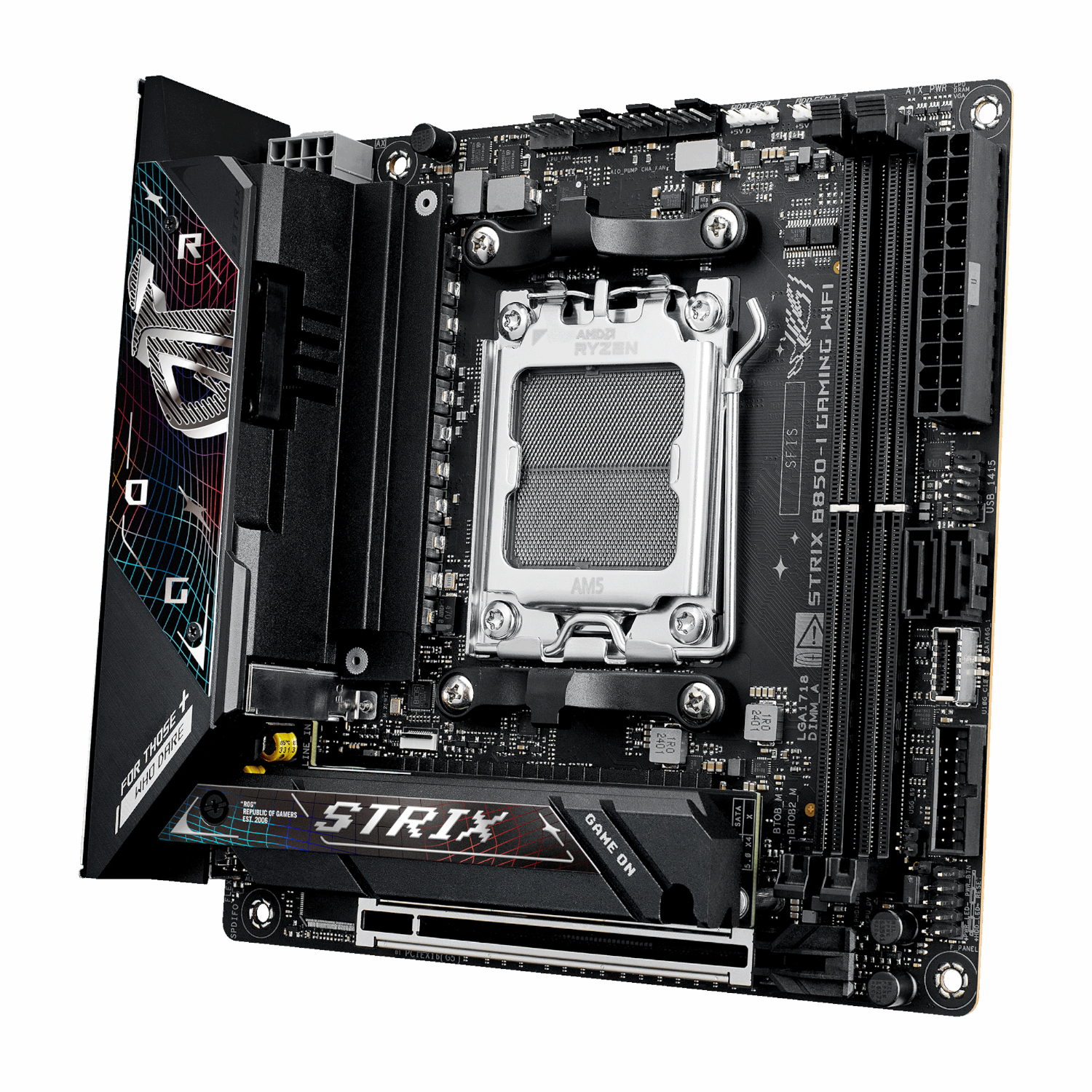 ROG-STRIX-B850-I-GAMING_Asus-ROG-Strix-B850-I-Gaming-WiFi-AM5-Mini-ITX-Gaming-Motherboard_wr_04a Asus ROG Strix B850-I Gaming WiFi AM5 Mini-ITX Gaming Motherboard