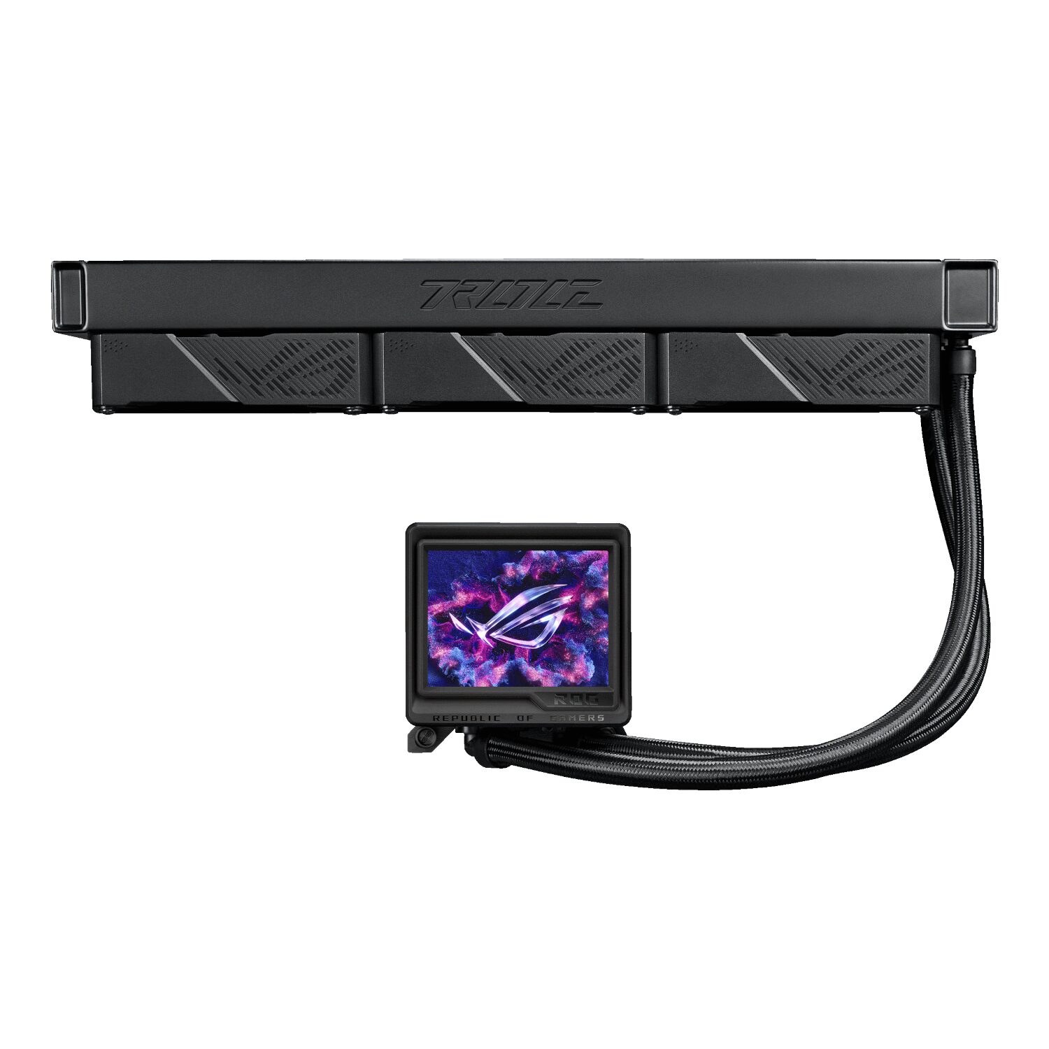ROGRYUJINIII-360-ARGB-EXT-WR-03 Asus ROG Ryujin III ARGB AIO Liquid Cooler - 3.5" LCD Display