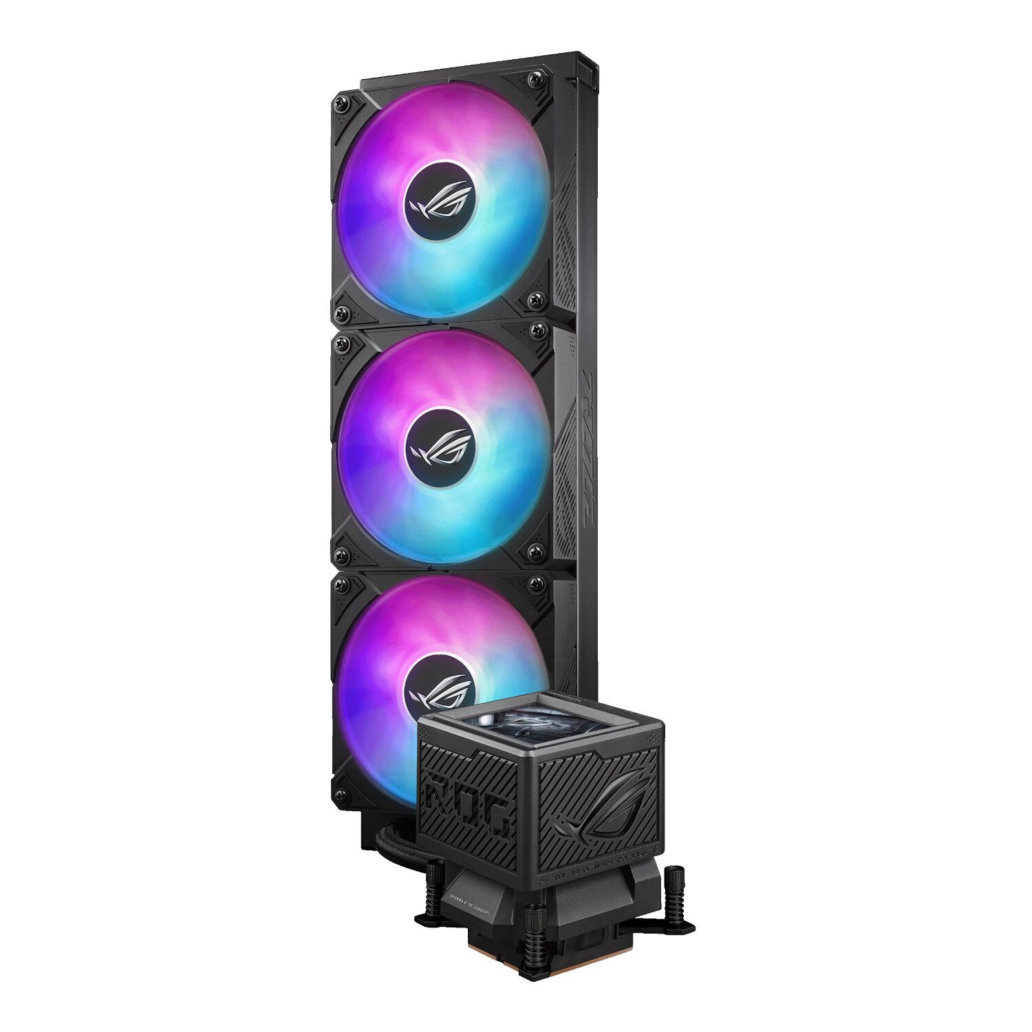 ROGRYUJINIII-360-ARGB-EXT-WR-04 Asus ROG Ryujin III ARGB AIO Liquid Cooler - 3.5" LCD Display
