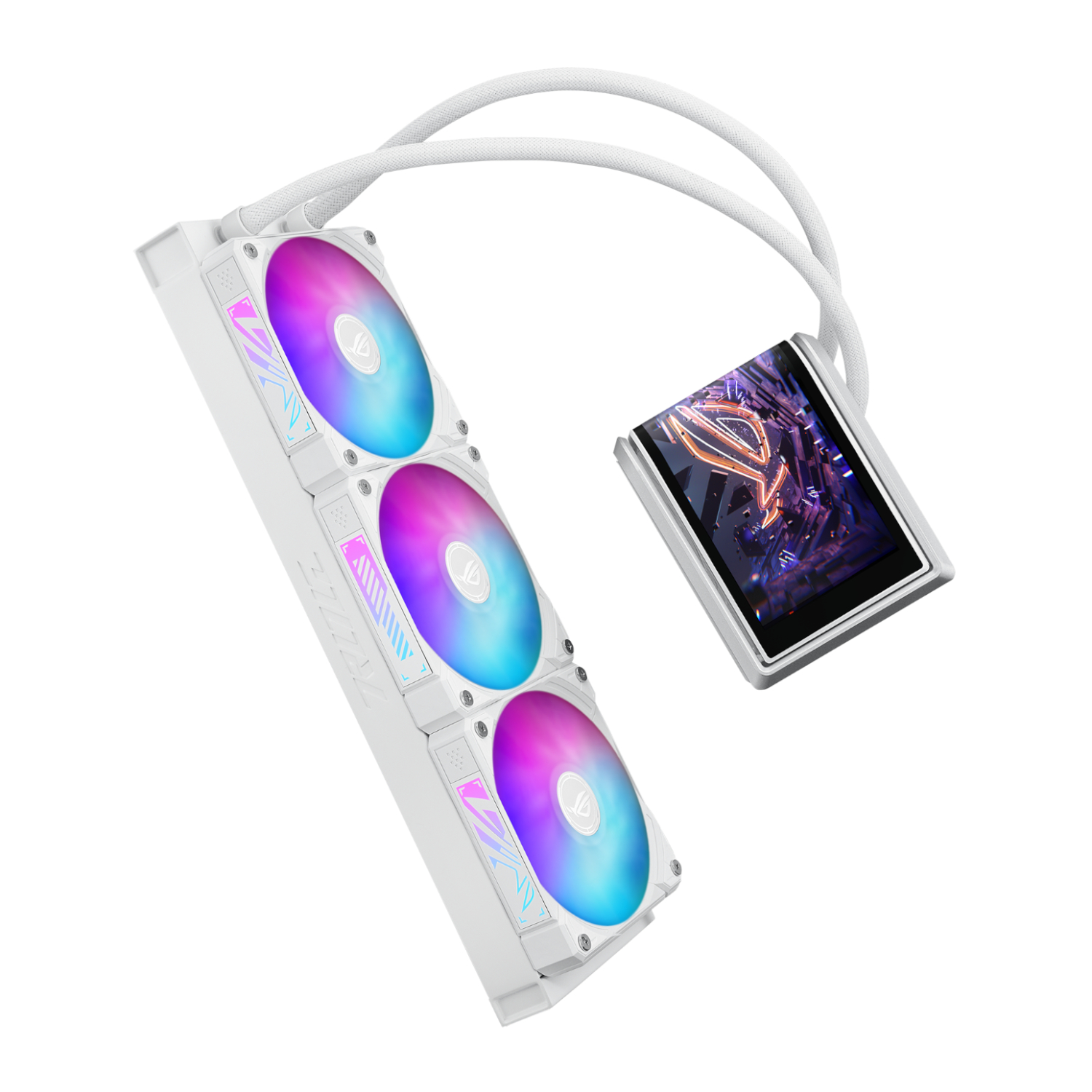 ROGRYUOIV360ARGB-WH_ASUS-ROG-RYUO-IV-360-ARGB-Liquid-CPU-Cooler-White_wr_04a ASUS ROG RYUO IV 360 ARGB Liquid CPU Cooler White Edition