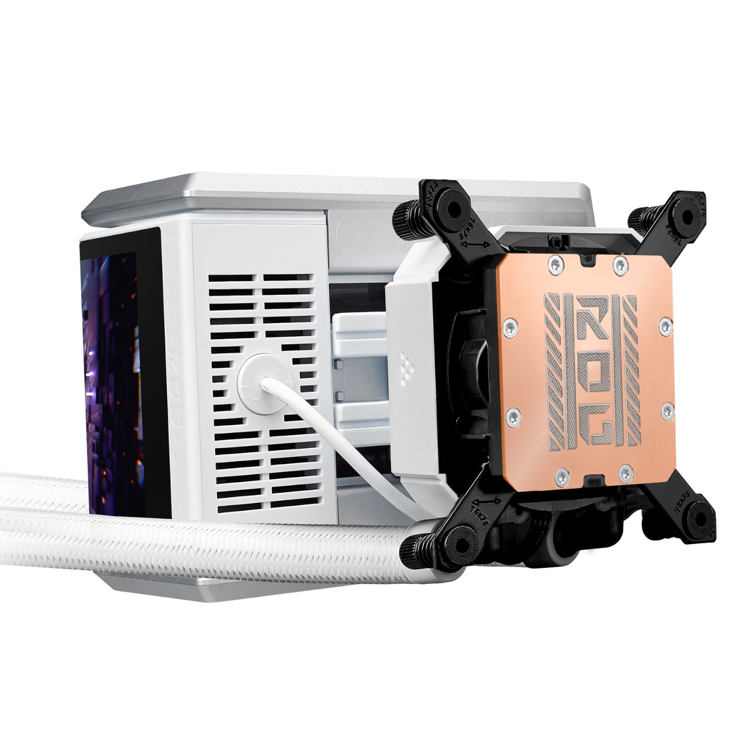 ROGRYUOIV360ARGB-WH_ASUS-ROG-RYUO-IV-360-ARGB-Liquid-CPU-Cooler-White_wr_07a ASUS ROG RYUO IV 360 ARGB Liquid CPU Cooler White Edition