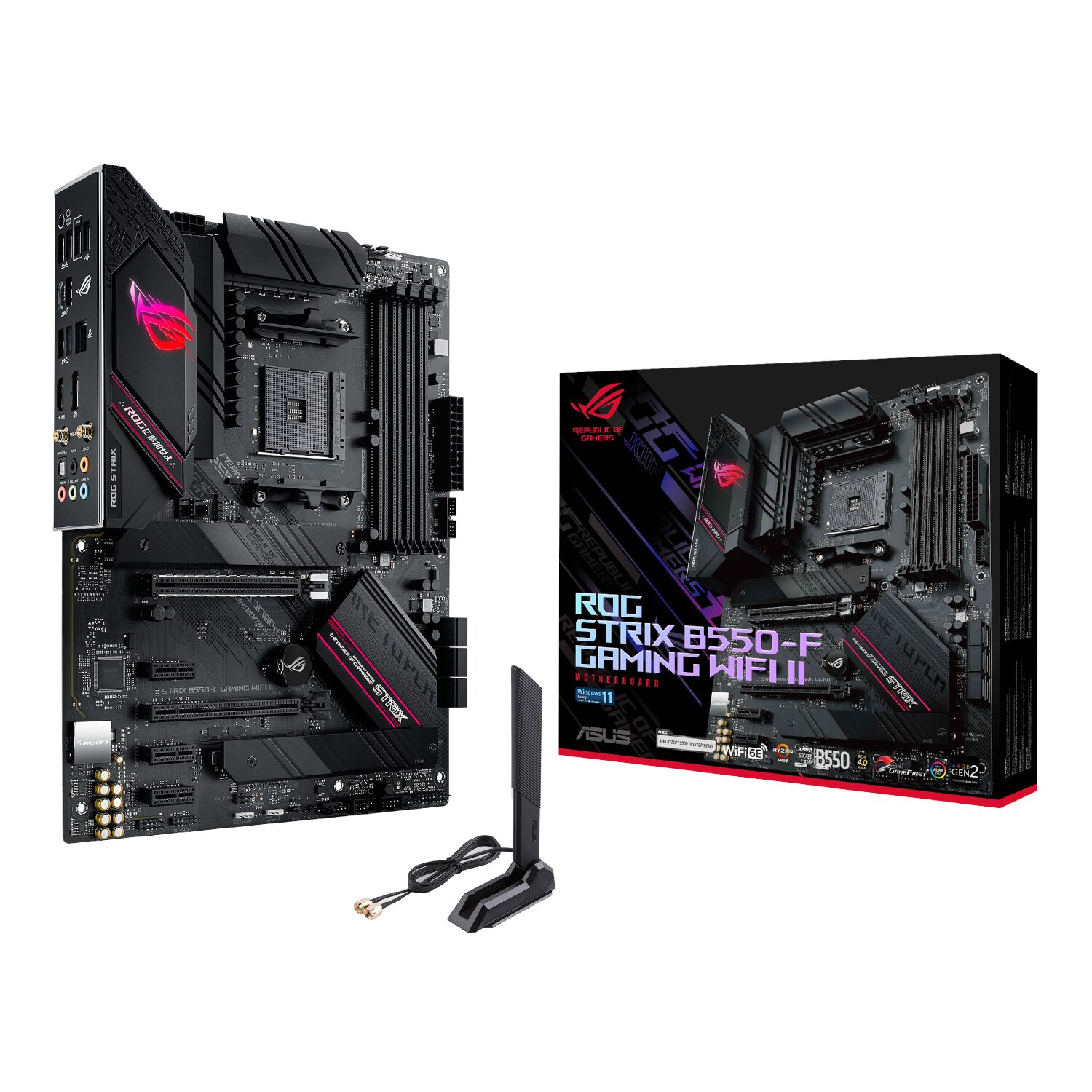ROGSTRIXB550-FGAMINGWIFII-WR-01 Asus ROG Strix B550-F Gaming WiFi Motherboard - AMD AM4