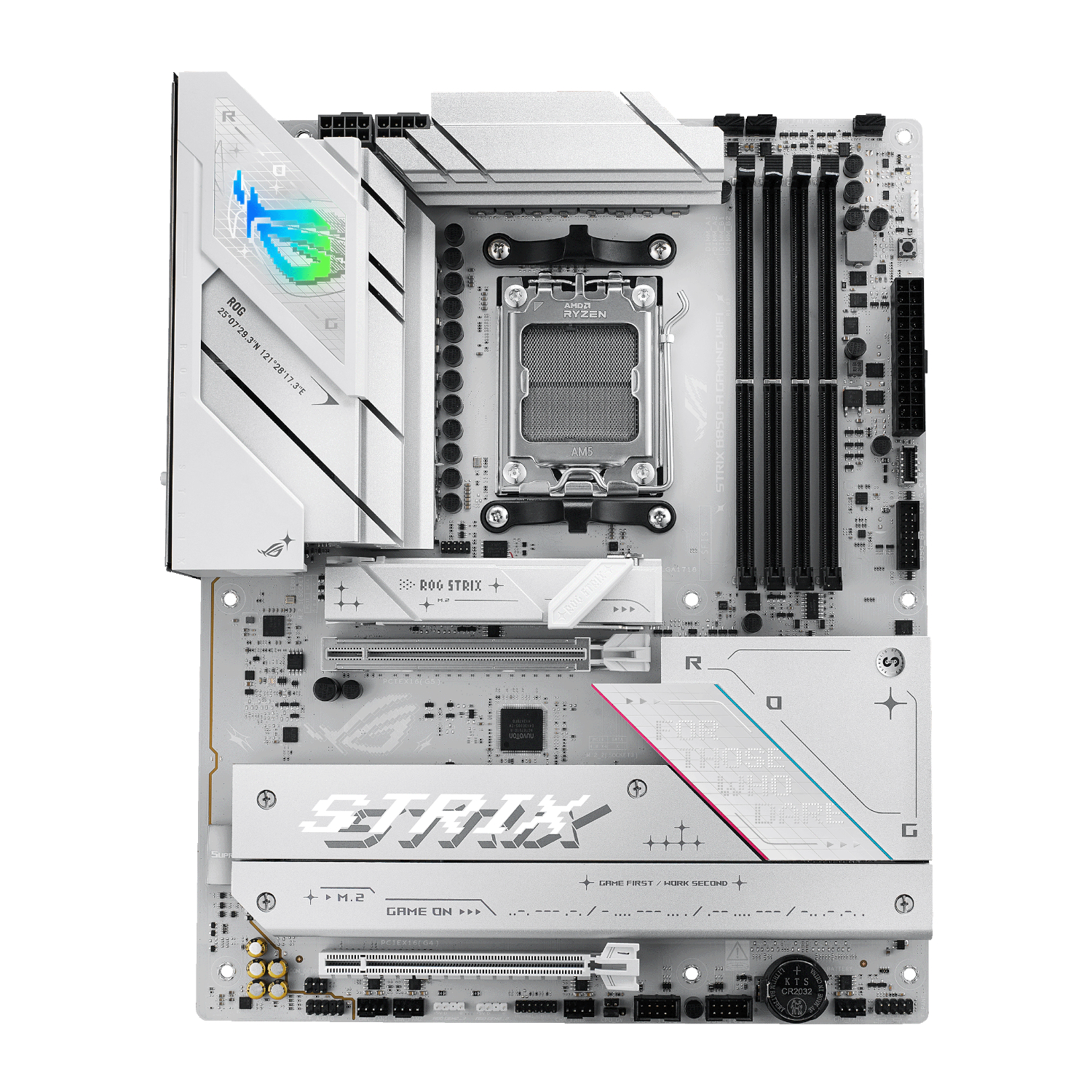 ROGSTRIXB850-AGAMINGWIFI_Asus-ROG-Strix-B850-A-Gaming-Wi-Fi-AM5-ATX-Motherboard-White_wr_02 ASUS ROG STRIX B850-A Gaming AM5 ATX Gaming Motherboard
