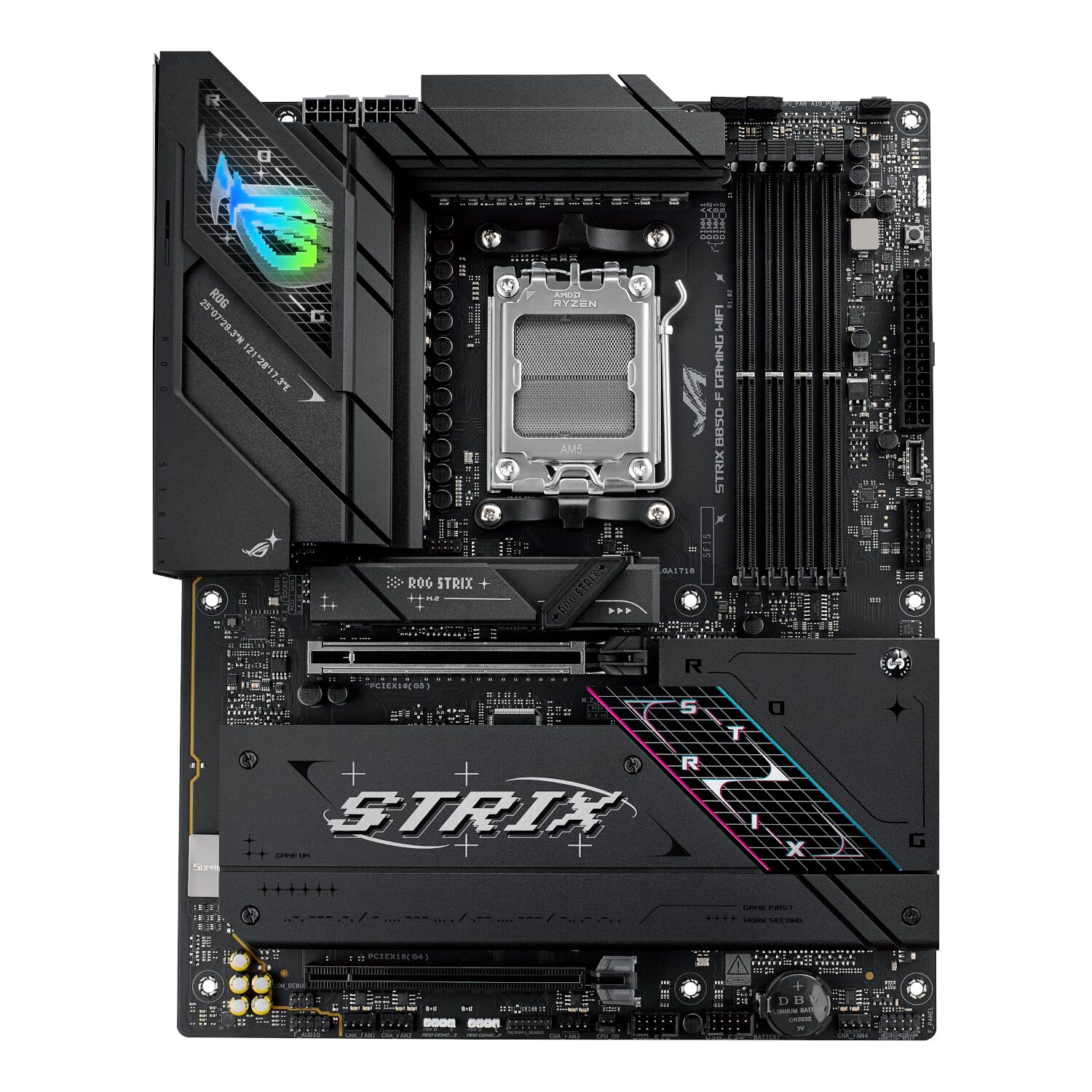 ROGSTRIXX850-FGAMINGWIFI-WR-02 Asus ROG Strix B850-F Gaming WiFi Motherboard - AMD AM5