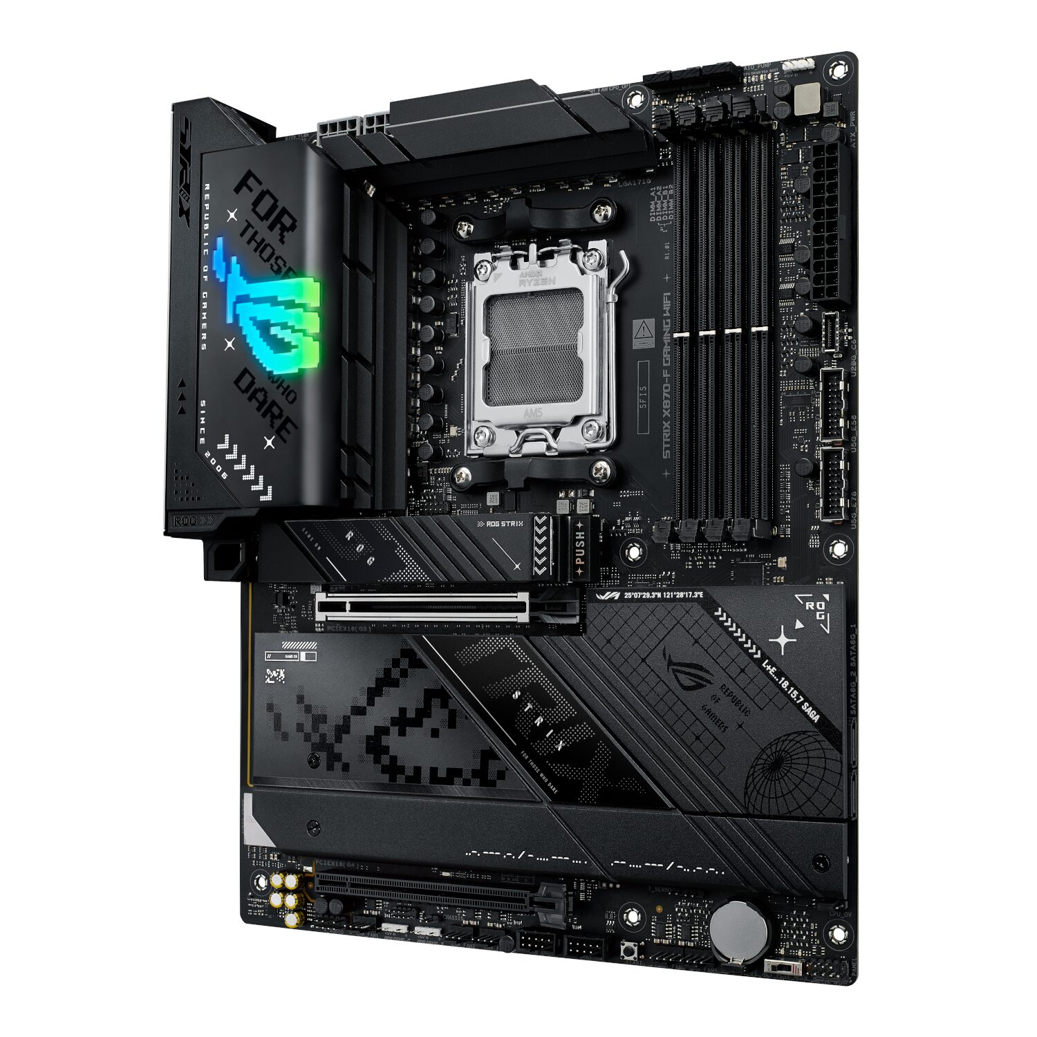 ROGSTRIXX870-FGAMINGWIFI-WR-03 Asus ROG Strix X870-F Gaming WiFi Motherboard - ATX AMD AM5