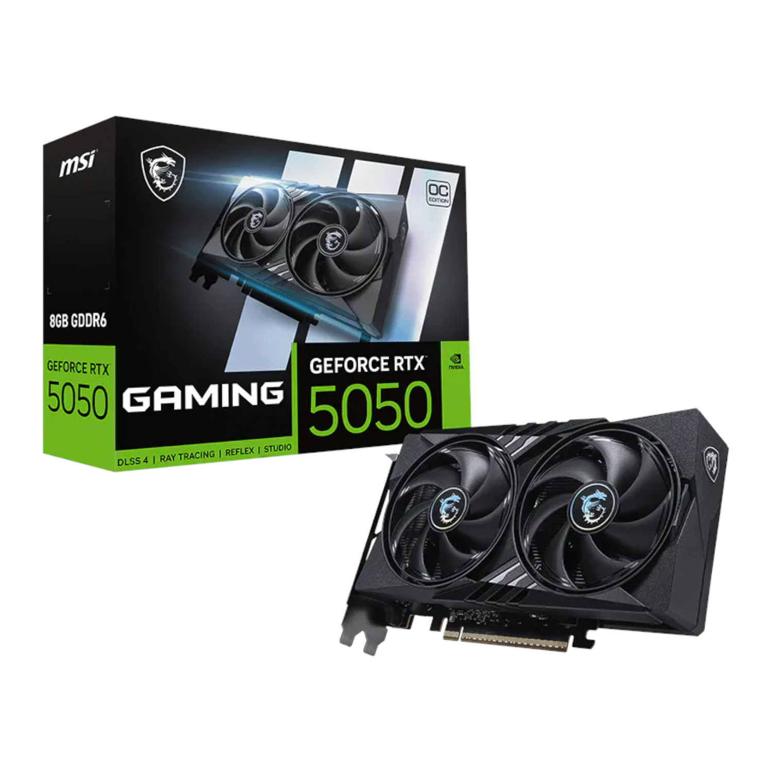 RTX5050GAMINGOC8GB_MSI-GeForce-RTX-5050-8G-GAMING-OC-Graphics-Card-Black_wr_01a MSI GeForce RTX 5050 8G GAMING OC Graphics Card