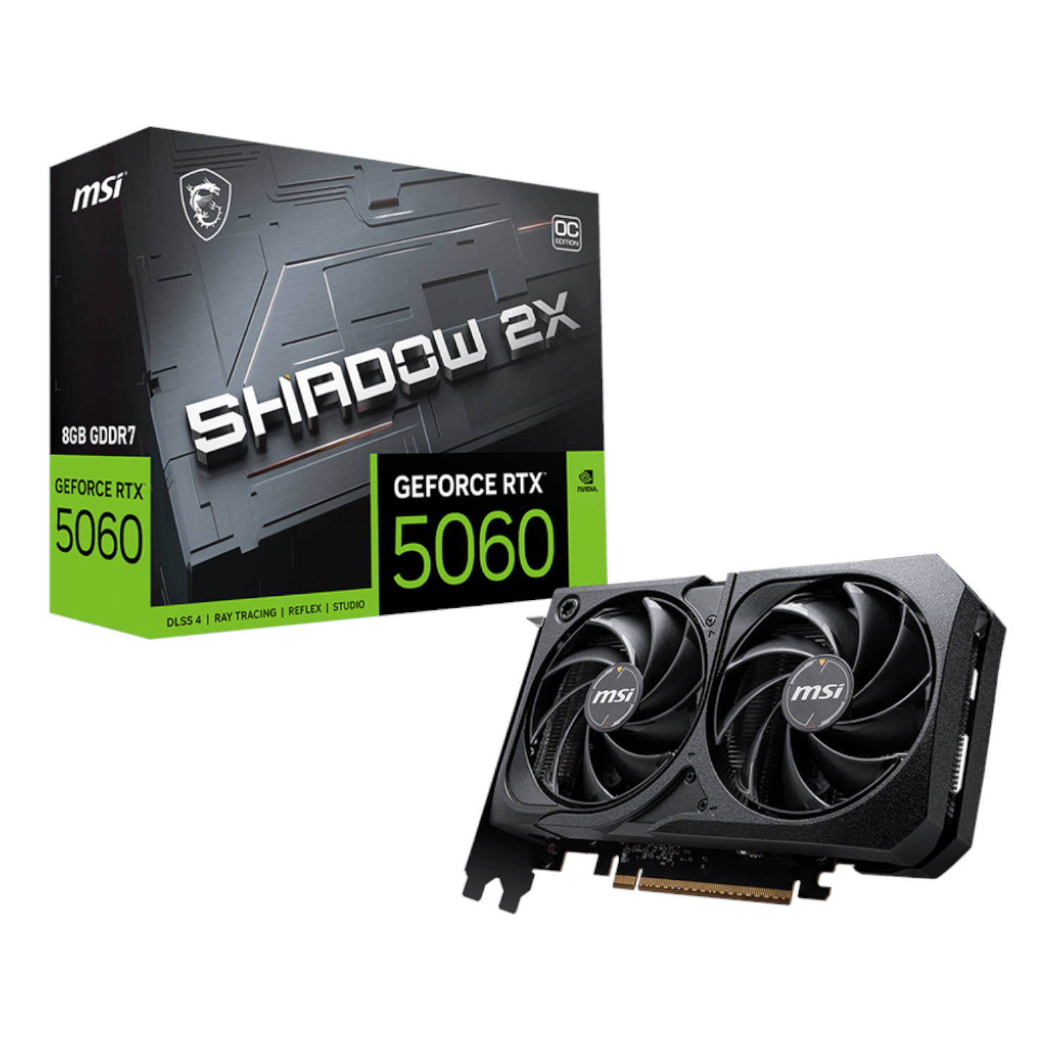 RTX5060SHADOW2XOC8GB_MSI-GF-RTX-5060-SHADOW-2X-OC-8GB_wr_01 MSI GeForce RTX 5060 SHADOW 2X OC 8GB Graphics Card